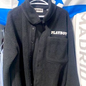 PLAYBOY FLEECE BUTTON UP